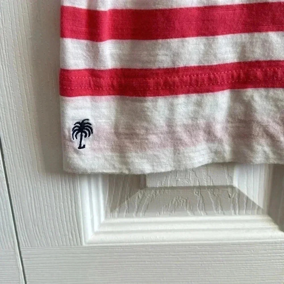 Lilly Pulitzer coral/white striped cotton coverup/sundress Size Small - Picture 3 of 5